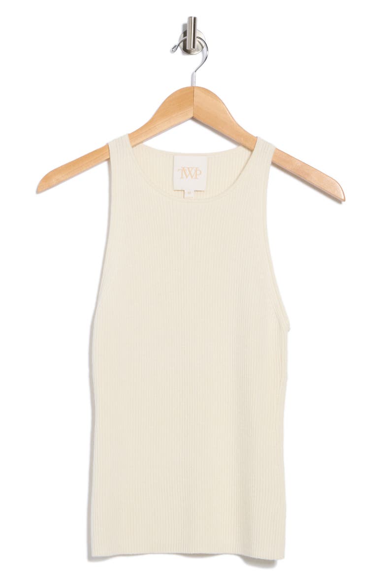 Harbor Ribbed Cashmere Tank, Alternate, color, IVORY