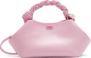 Ganni Small Bou Recycled Leather Top Handle Bag