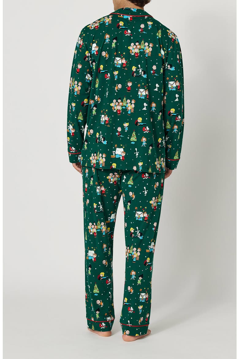 Peanuts Holiday Cotton Jersey Pajamas, Alternate, color, GOOD GRIEF ITS CHRISTMAS