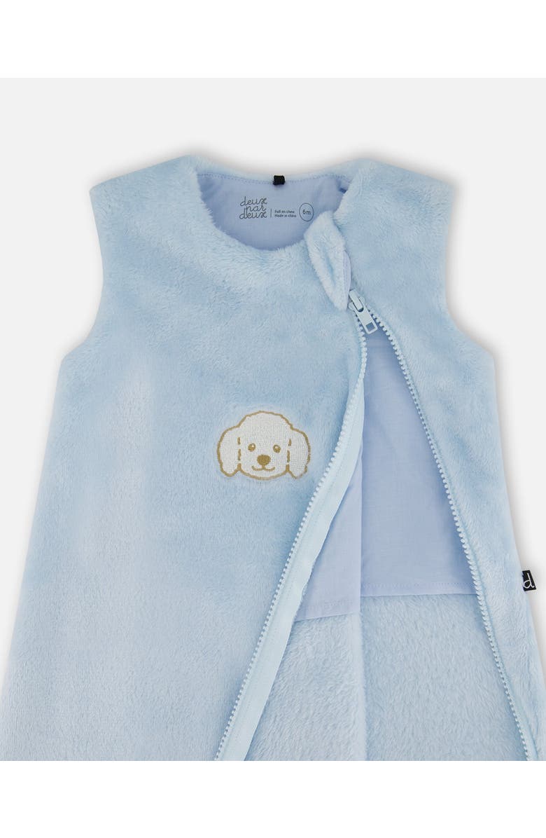 Deux par Deux Baby Boy Plush Sleep Sack, Alternate, color, Light Blue