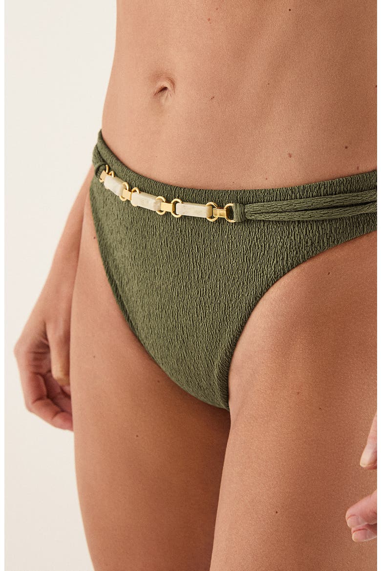 Janet Lindsay Cheeky Swim Bottoms, Alternate, color, DARK GREEN