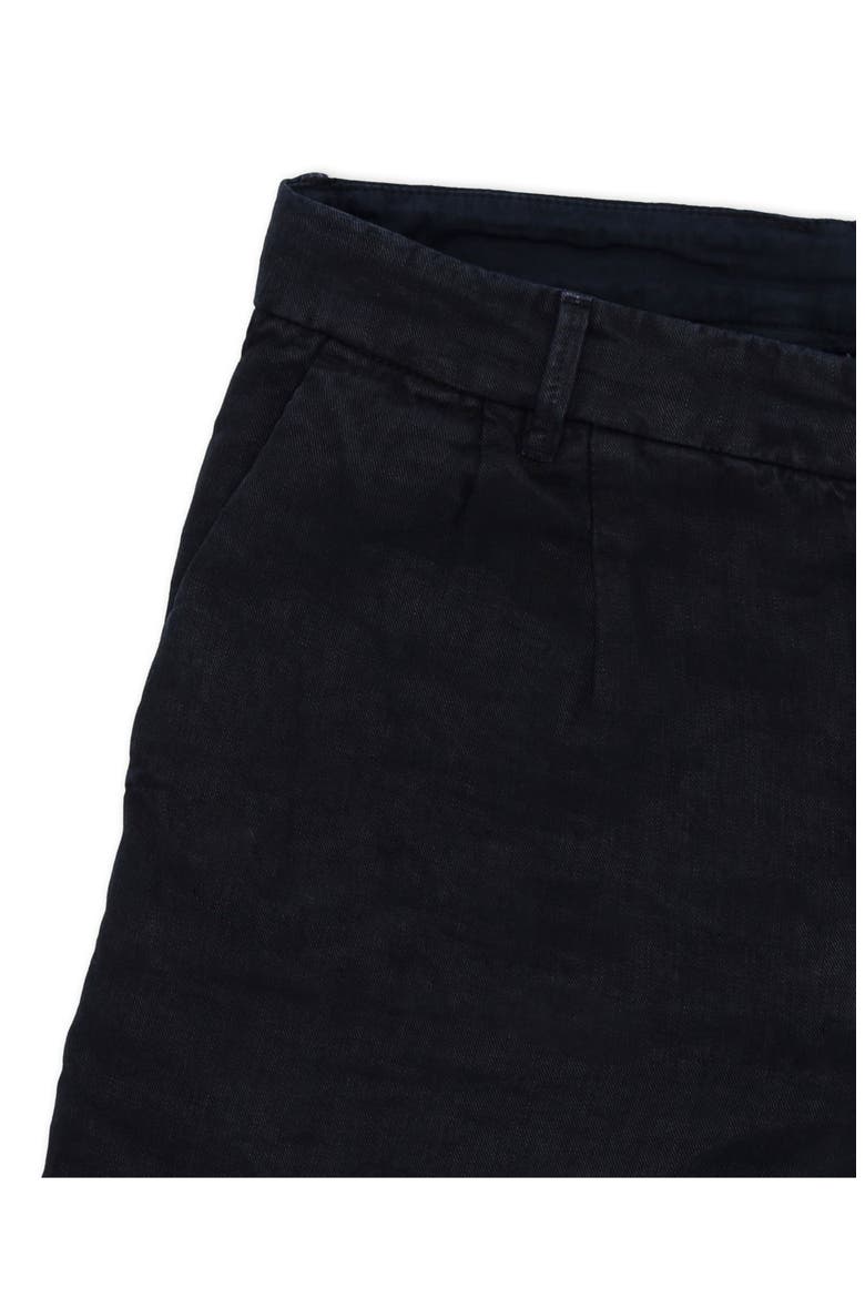 Beachshort Linen Bermuda Pleated Trousers, Alternate, color, BLUE