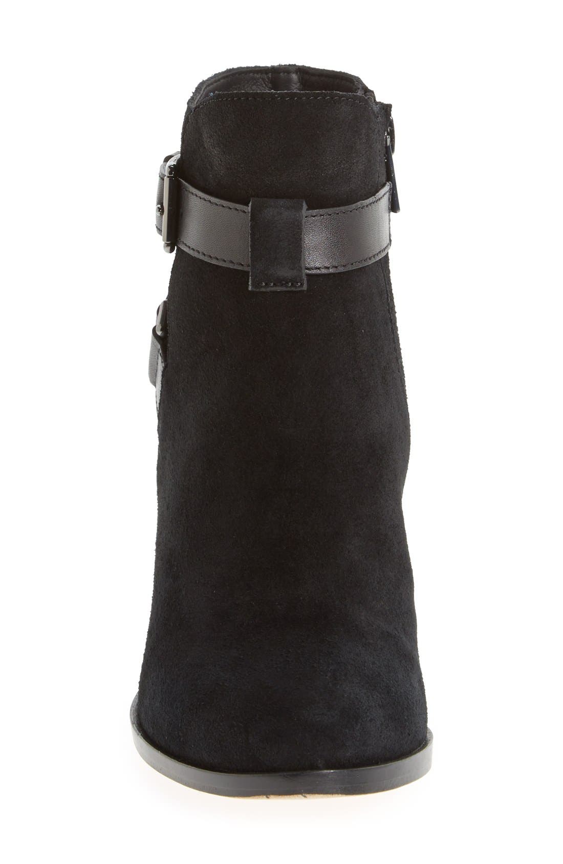 'Minna' Bootie, Alternate, color, BLACK SUEDE