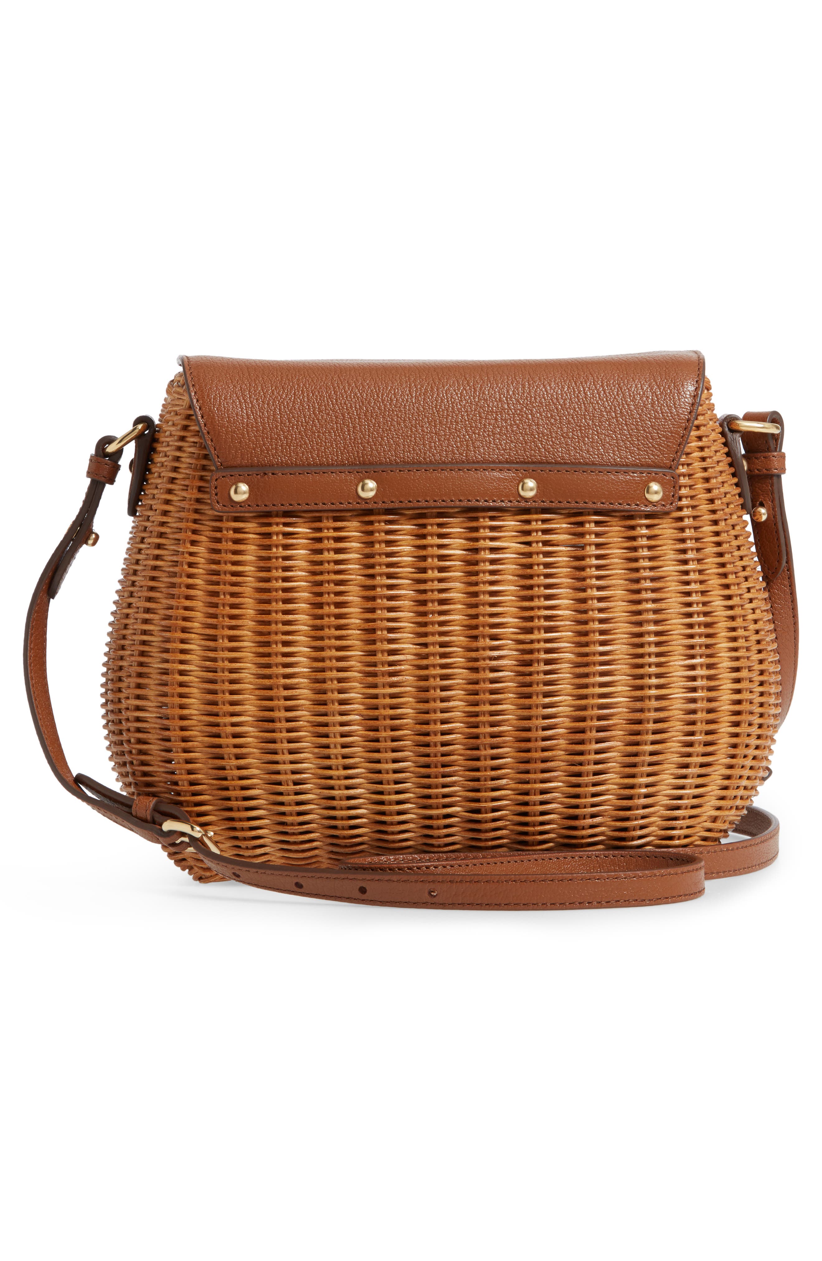 Miu Miu Midollino Woven Wicker Bag, Alternate, color, 