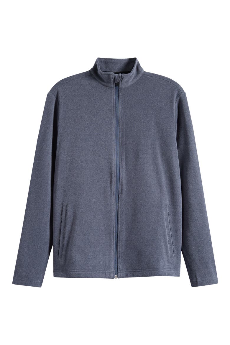 Emily Zip-Up Sweatshirt, Alternate, color, NAVY-HEATHER