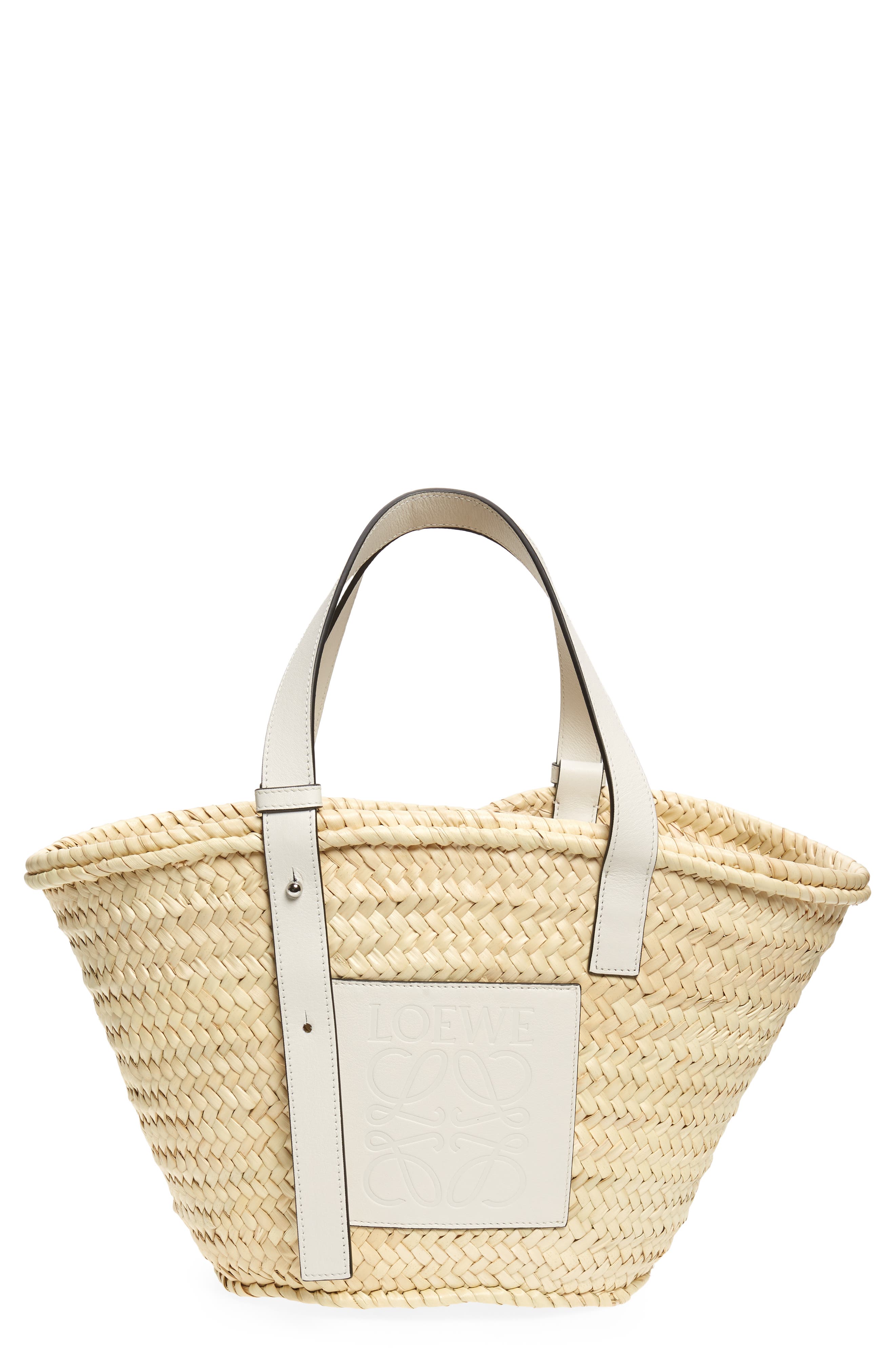 Loewe x Paula's Ibiza Palm Leaf Basket Bag, Main, color, 