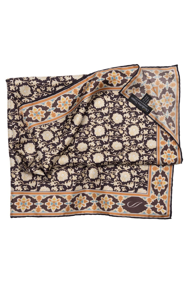 Elizabetta Caserta - Hand Rolled Silk Neckerchief, Alternate, color, 