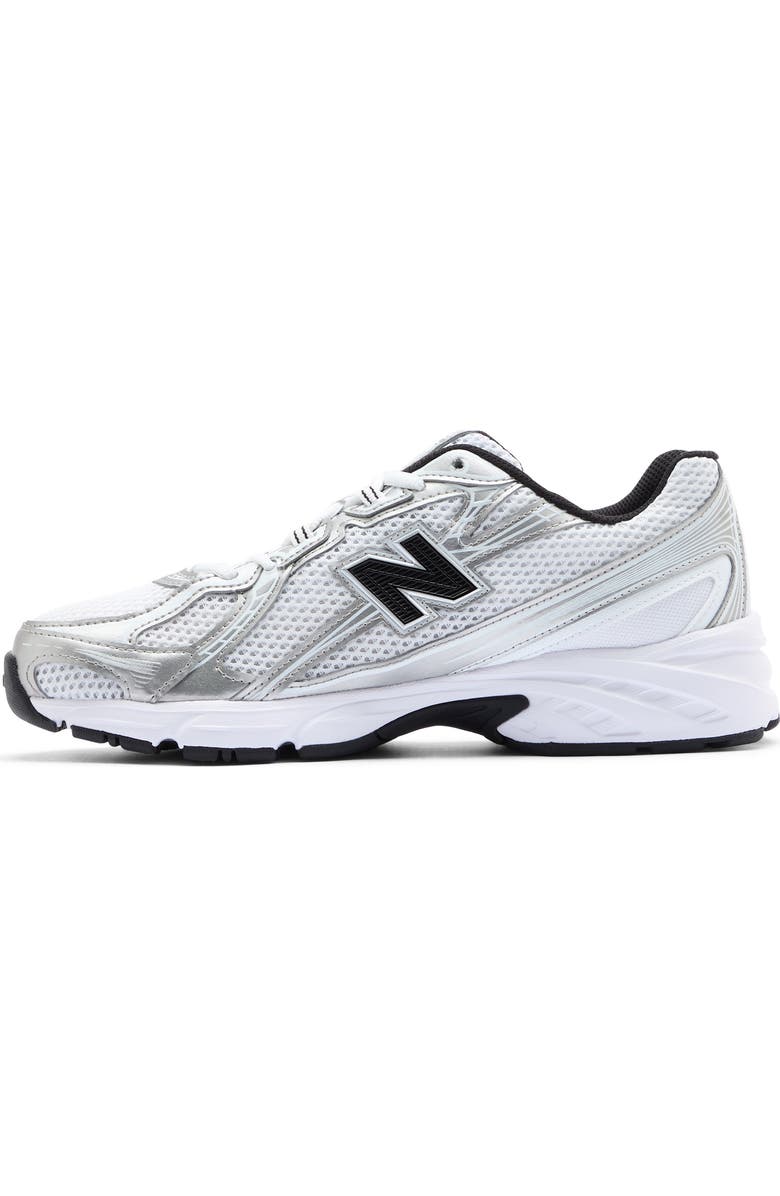 New Balance Gender Inclusive 740 Sneaker, Alternate, color, White / Silver Metallic