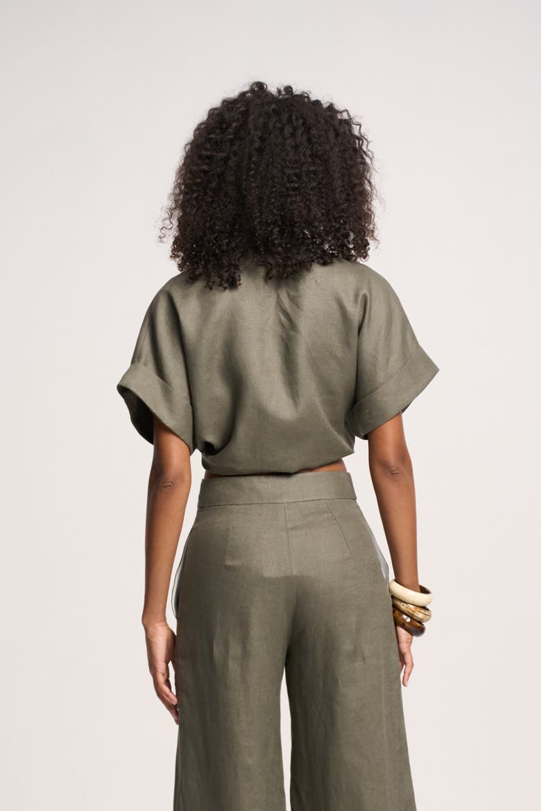 Chiara Top, Alternate, color, Moss