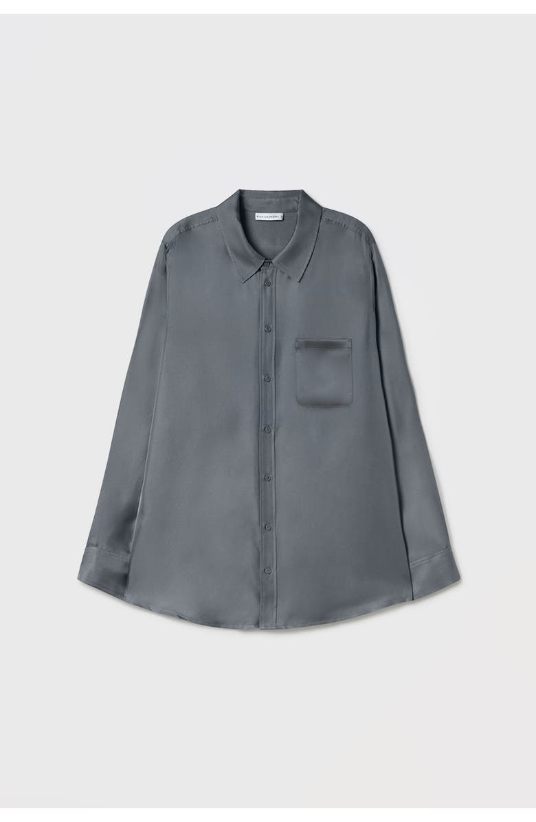 SILK LAUNDRY Twill Boyfriend Shirt, Main, color,