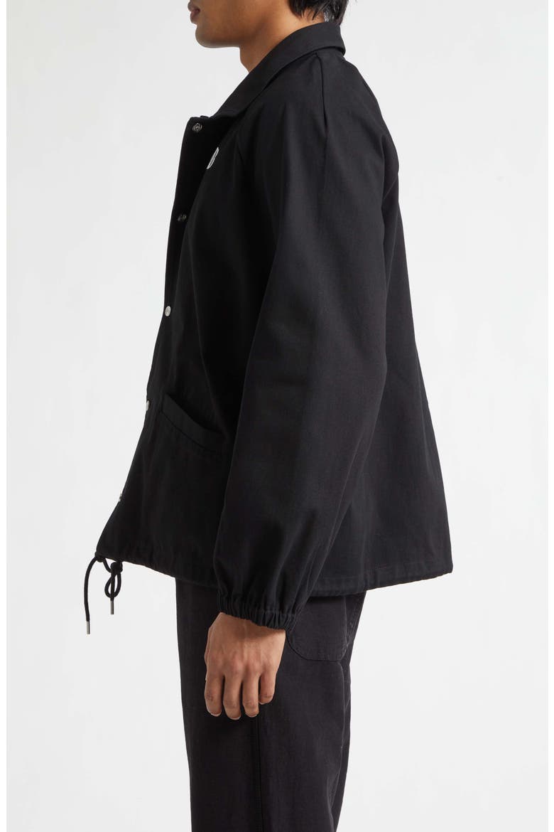 Twill Track Jacket, Alternate, color, BLACK