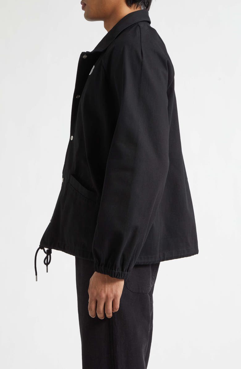 Bode Twill Track Jacket, Alternate, color, Black