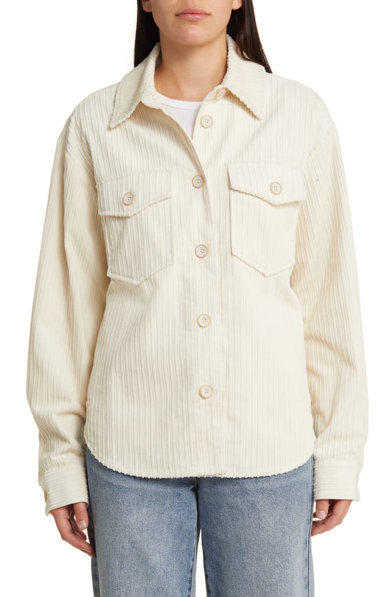 PAIGE Harlee Cotton Corduroy Shacket, Alternate, color, 