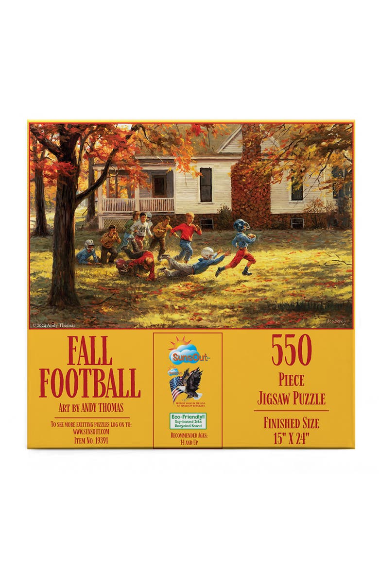 Fall Football 550 piece Jigsaw Puzzle for Adults, Alternate, color, Multicolor