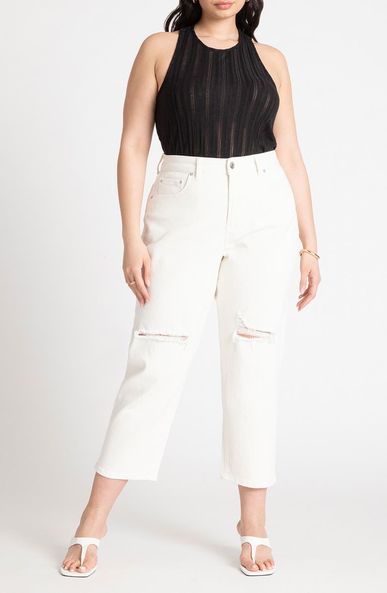 ELOQUII Twist Racerback Tank, Alternate, color, 