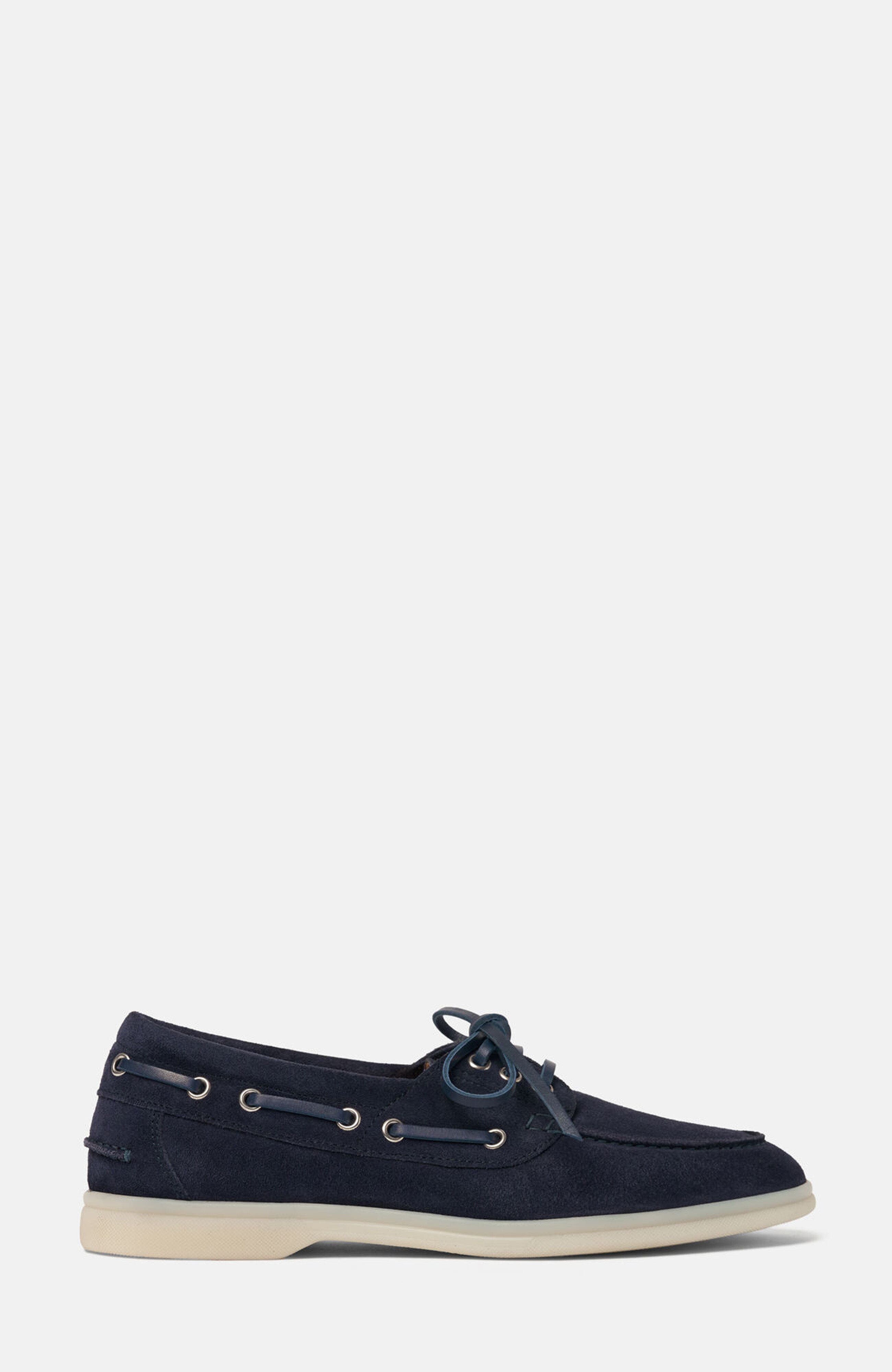 Lia Boat Shoes, Alternate, color, Blue - Suede