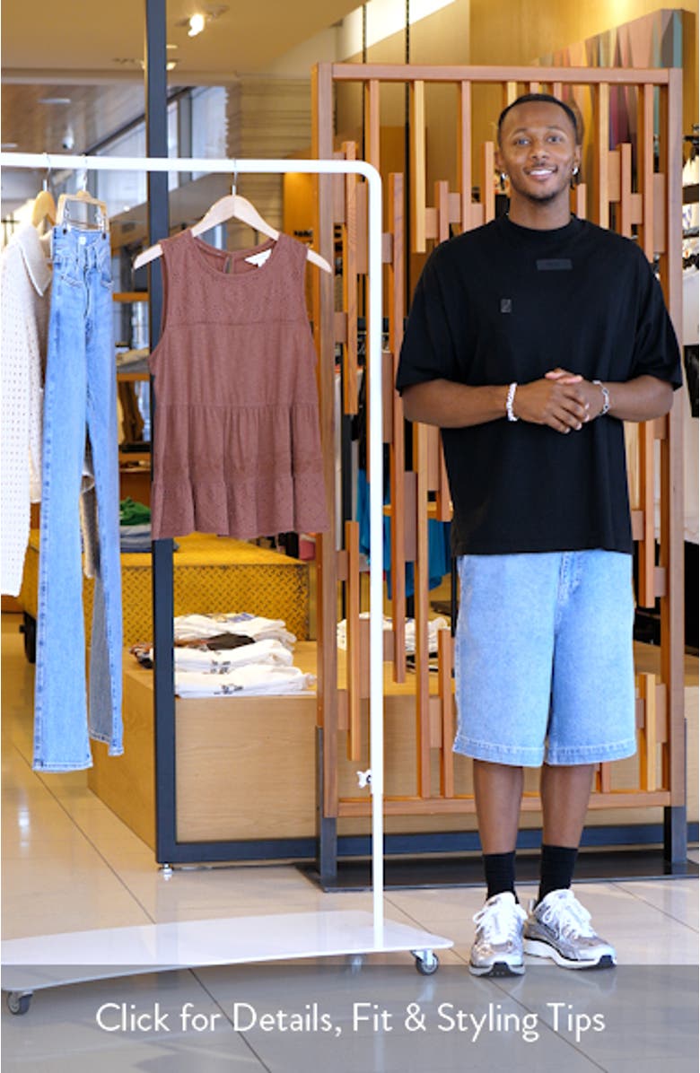 Embroidered Eyelet Tank, sales video thumbnail