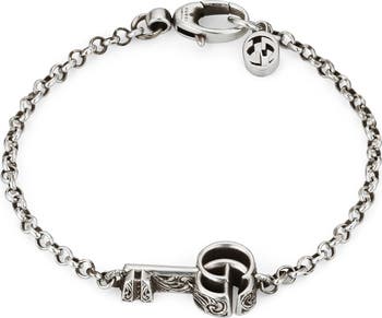 [GUCCI]* Double G key bracelet *ユニセックス Gucci GG Silver Key Bracelet | Nordstrom