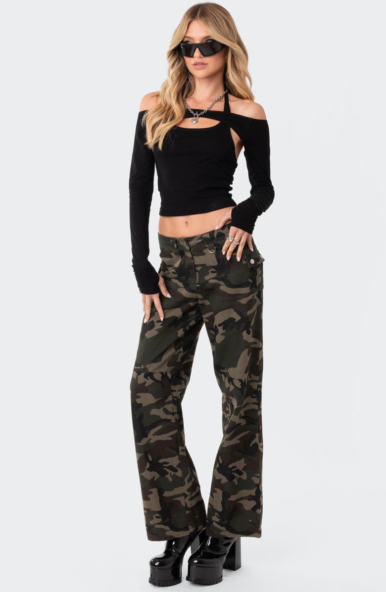 EDIKTED Tansy Two-Piece Crop Top, Alternate, color, 