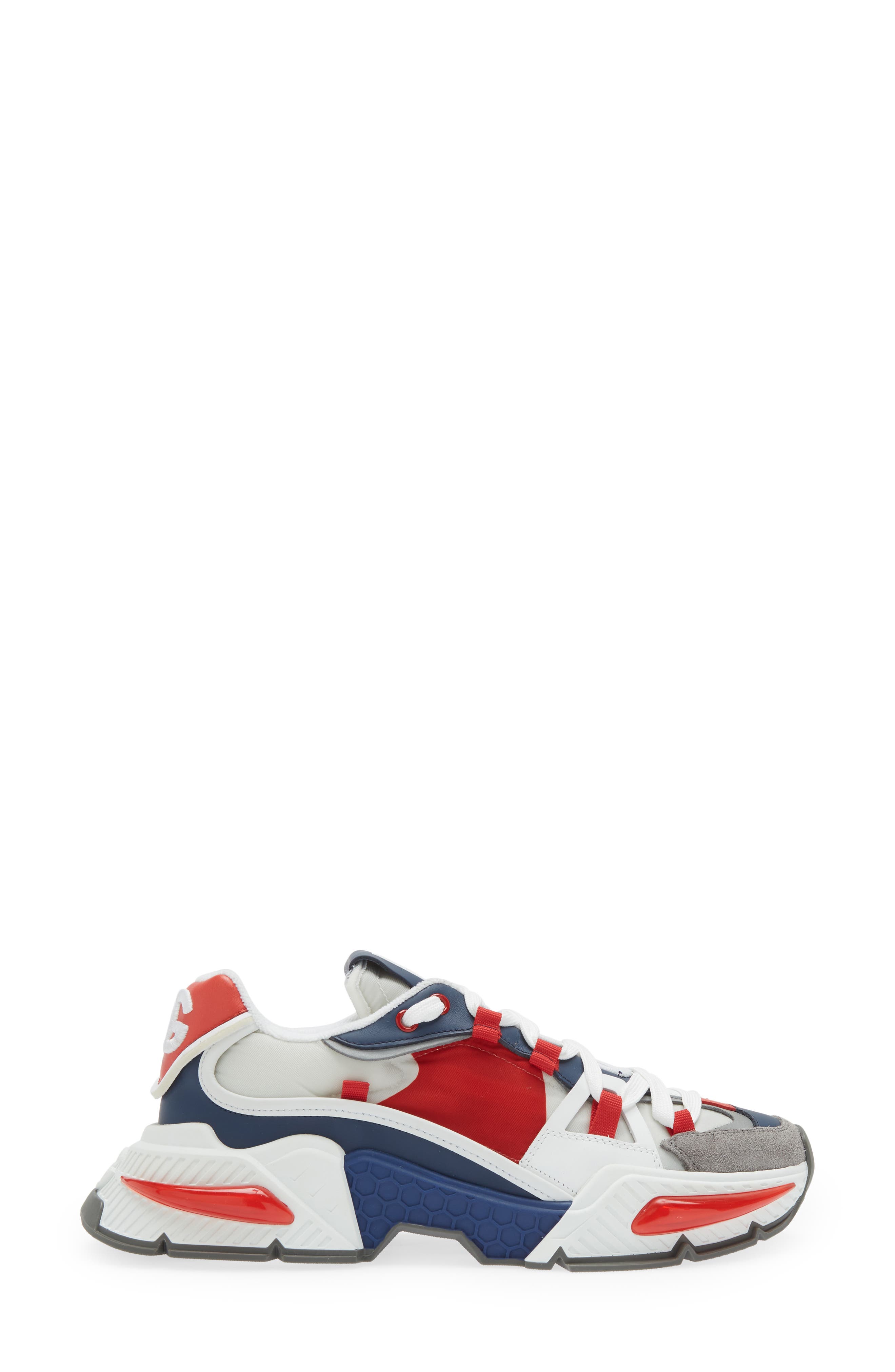 Dolce&Gabbana Airmaster Low Top Sneaker, Alternate, color, White Multicolor