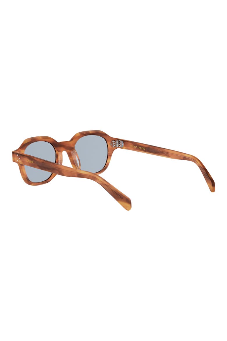 3 Dots 48mm Round Sunglasses, Alternate, color, BLONDE HAVANA / BLUE