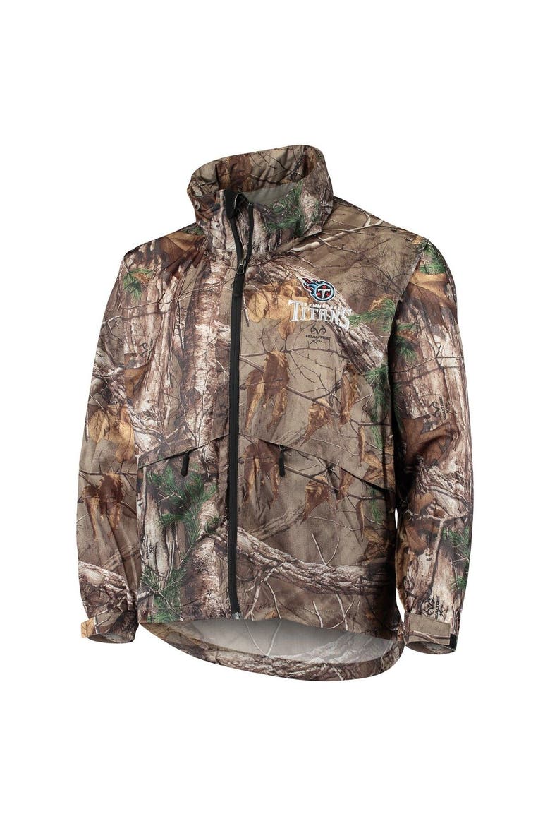 Men's Dunbrooke Realtree Camo Tennessee Titans Circle Sportsman Waterproof Packable Full-Zip Jacket, Alternate, color, Realtree Camo
