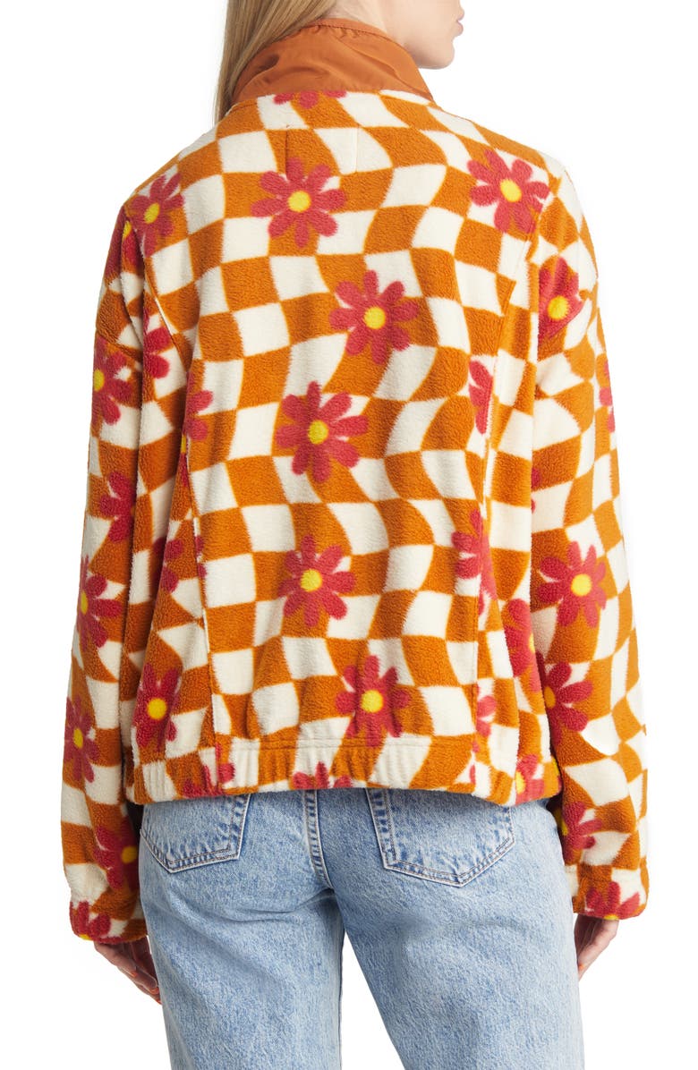 Thread & Supply Check Polar Fleece Jacket, Alternate, color,