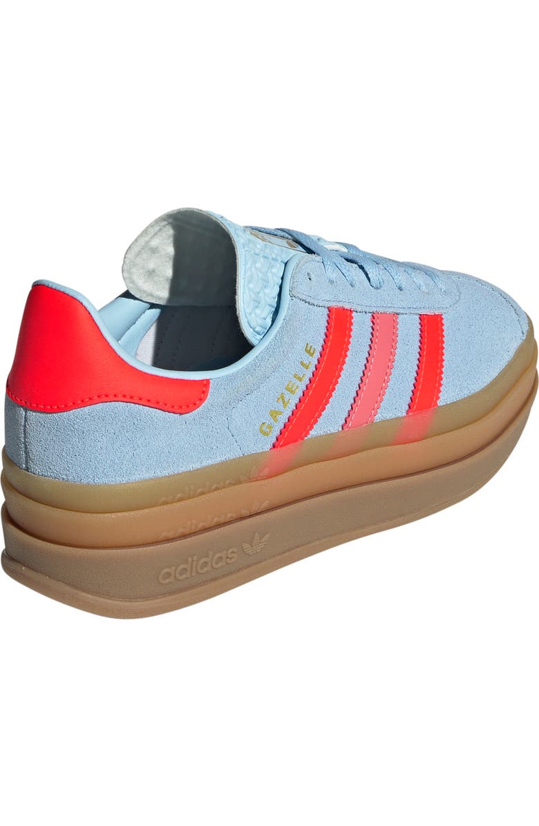 adidas Kids' Gazelle Bold Sneaker, Alternate, color, Clesky/Sol