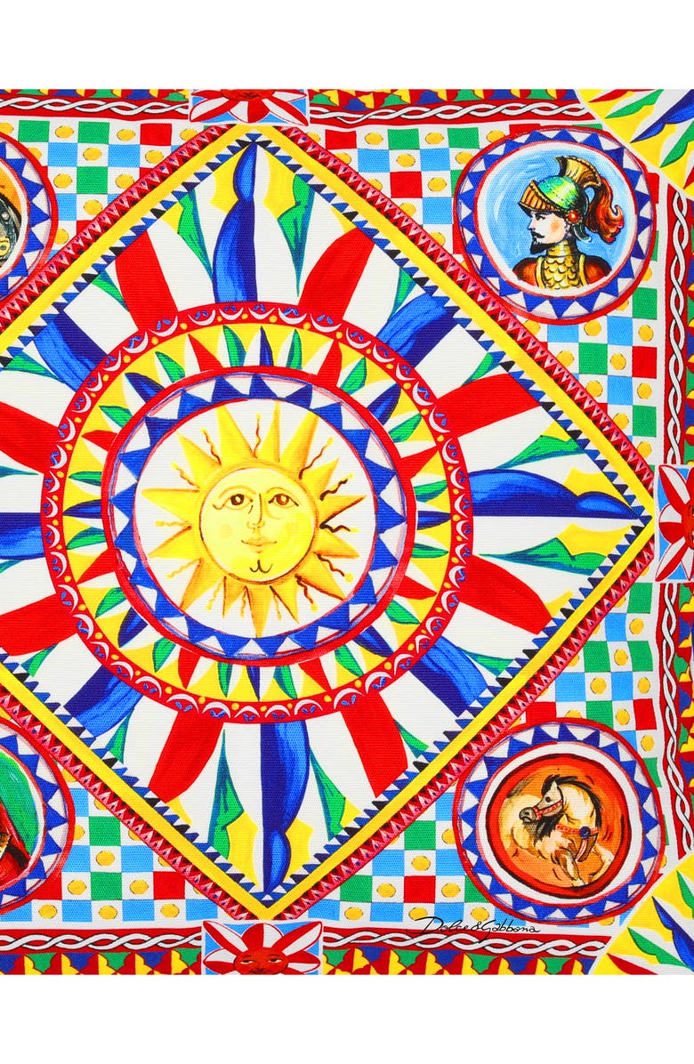 Dolce&Gabbana Carretto Canvas Accent Pillow, Alternate, color, Medium Yellow