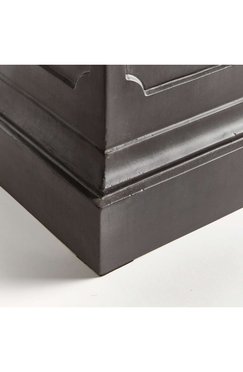 Napa Home & Garden Fibreclay Chambers Pedestal Short, Alternate, color, Black