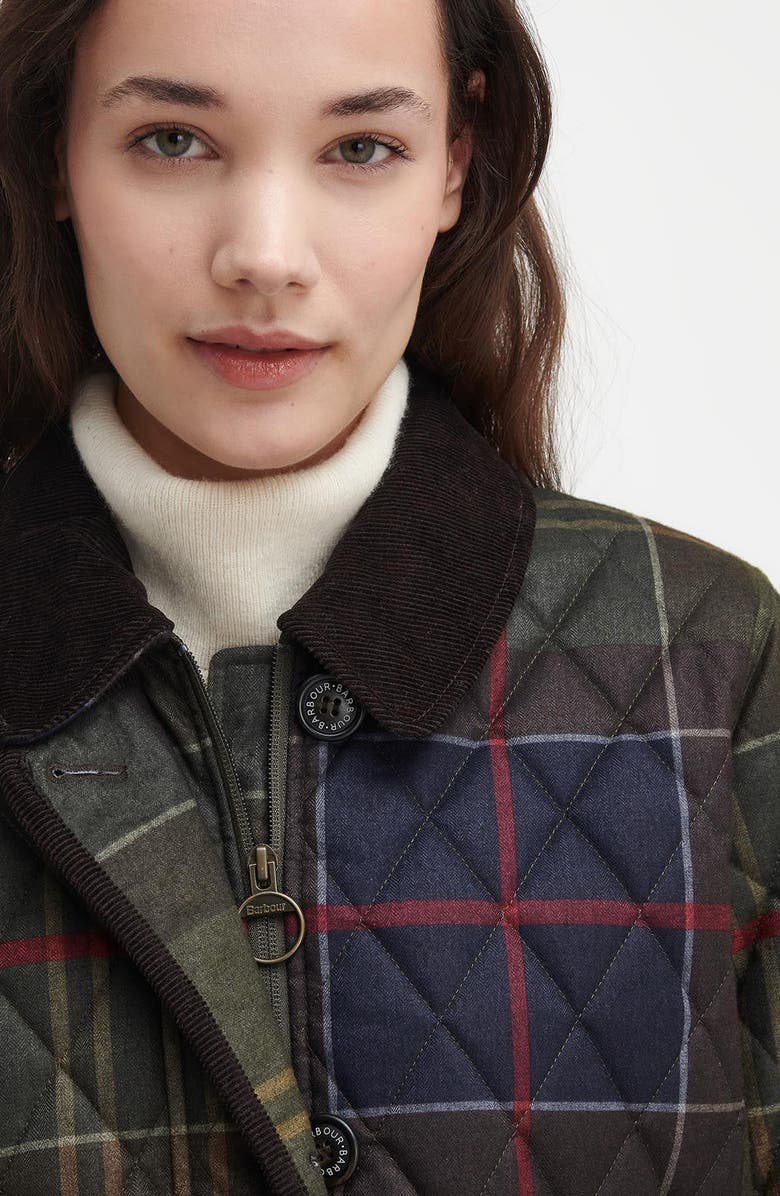 Barbour Loudon Tartan Quilted Jacket, Alternate, color, 