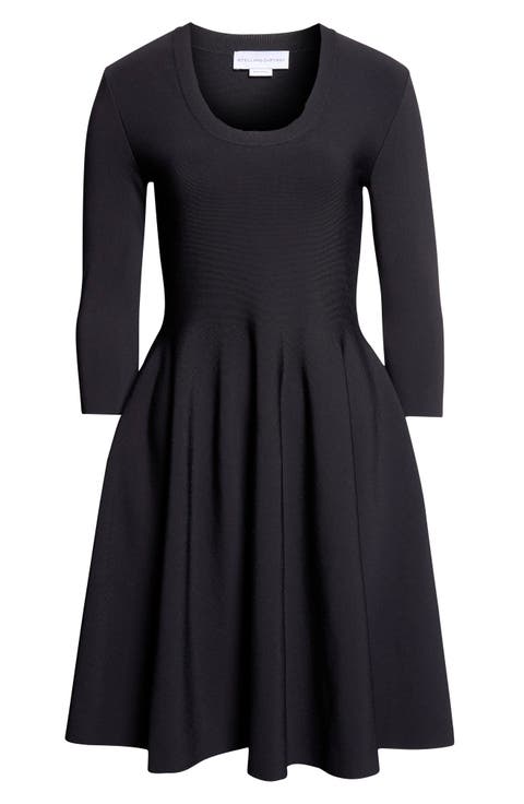 Milano Stitch Fit & Flare Sweater Dress