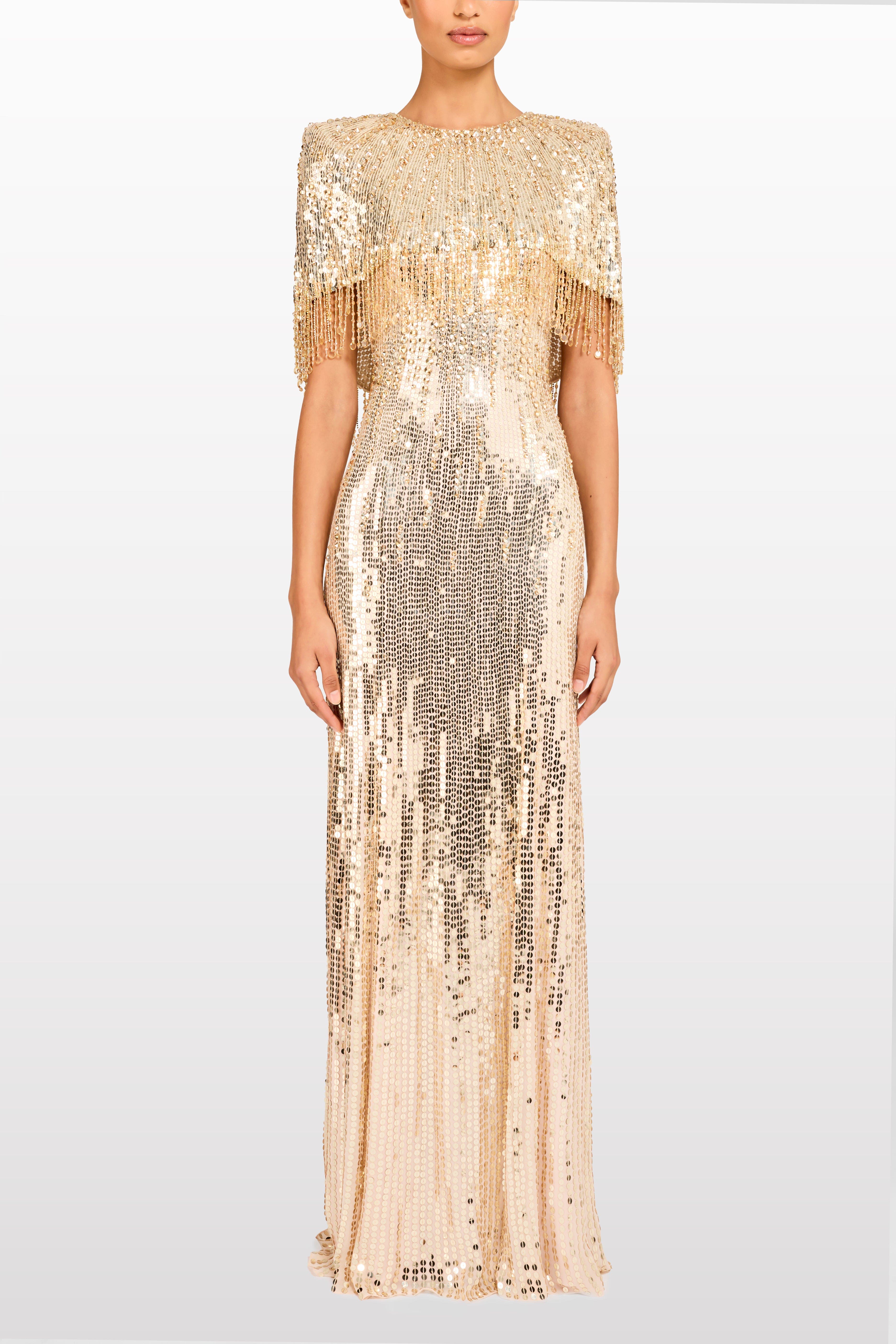 Blake Sequin-Embellished Maxi Dress