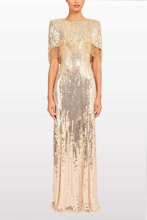 Blake Sequin-Embellished Maxi Dress