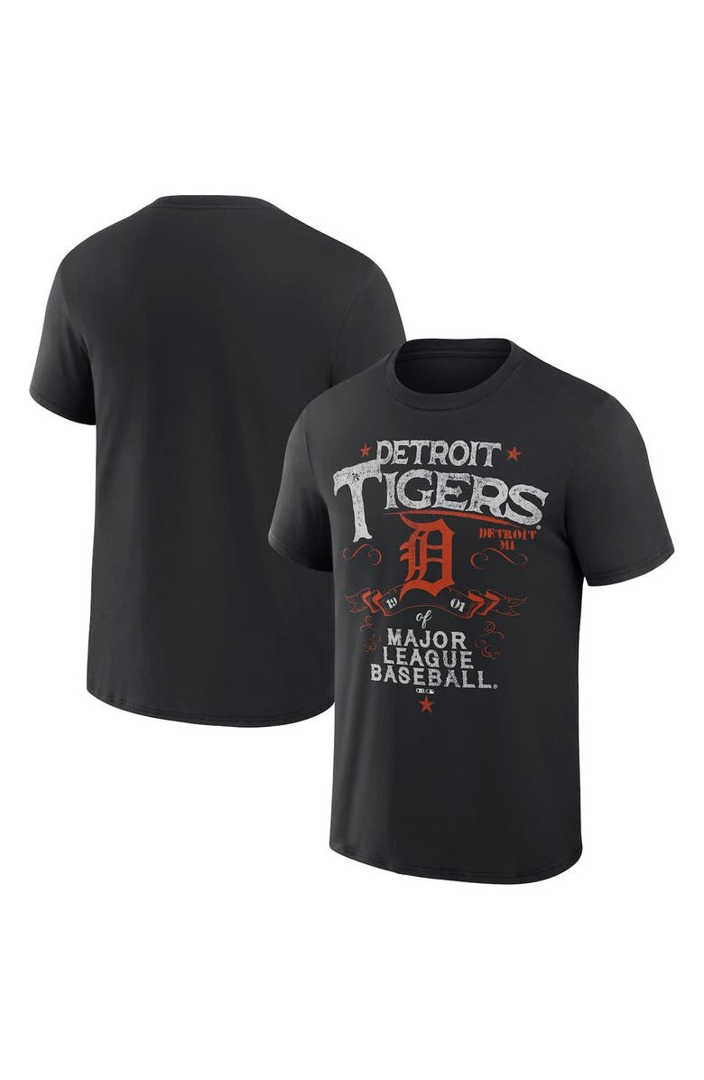 Darius Rucker Collection by Fanatics Men's Darius Rucker Collection by Fanatics  Black Detroit Tigers Beach Splatter T-Shirt, Main, color, Black