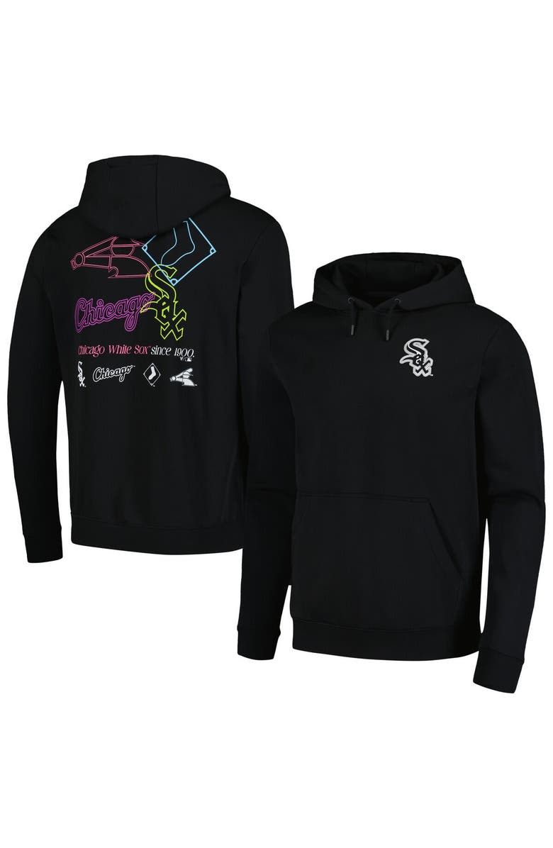 LEVELWEAR Men's Levelwear Black Chicago White Sox Podium Vintage Pullover Hoodie, Alternate, color, Black