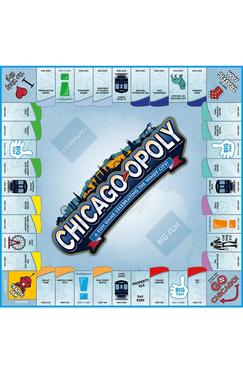 Late for the Sky Chicagoopoly Monopoly Board Game, Alternate, color, Multicolored