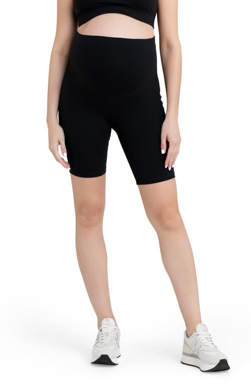 Ripe Maternity Tempo Stretch Nylon Maternity Bike Shorts In Black