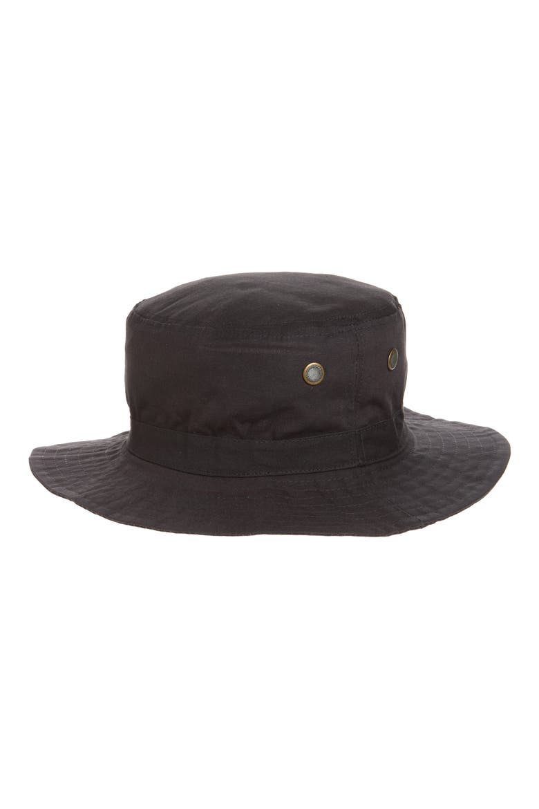 Distressed Cotton Boonie Hat, Alternate, color, CHARCOAL
