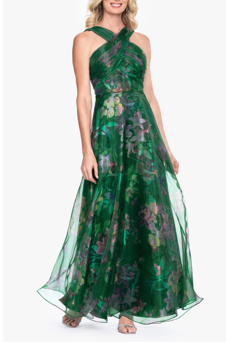 printed organza dress ASOS LUXE - Floral Maxi Dress - Women - Polyester - 0 US