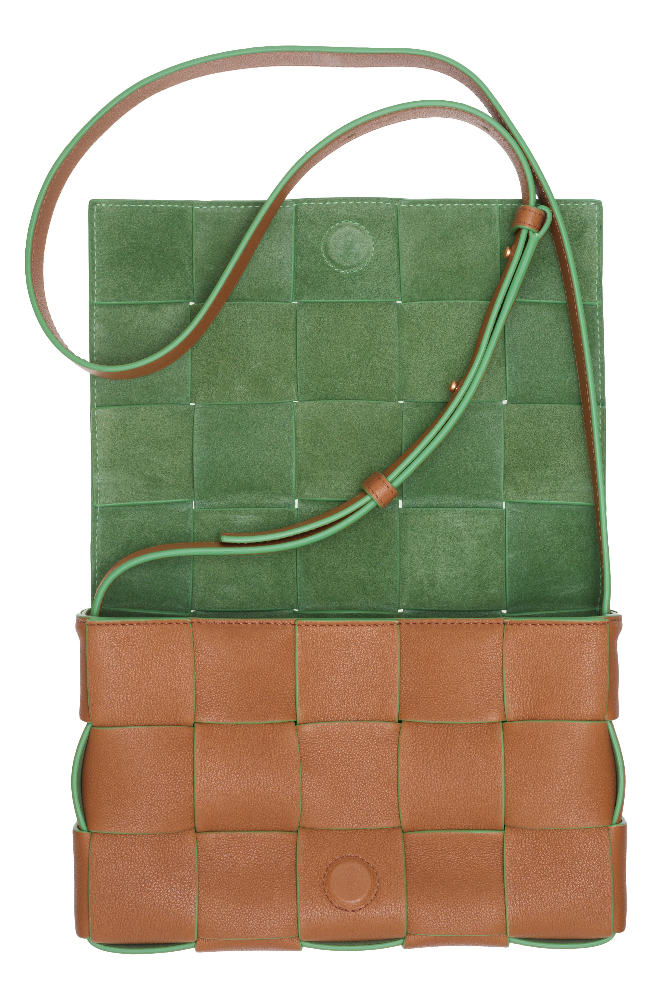 Bottega Veneta Cassette Intrecciato Leather Crossbody Bag, Alternate, color, 