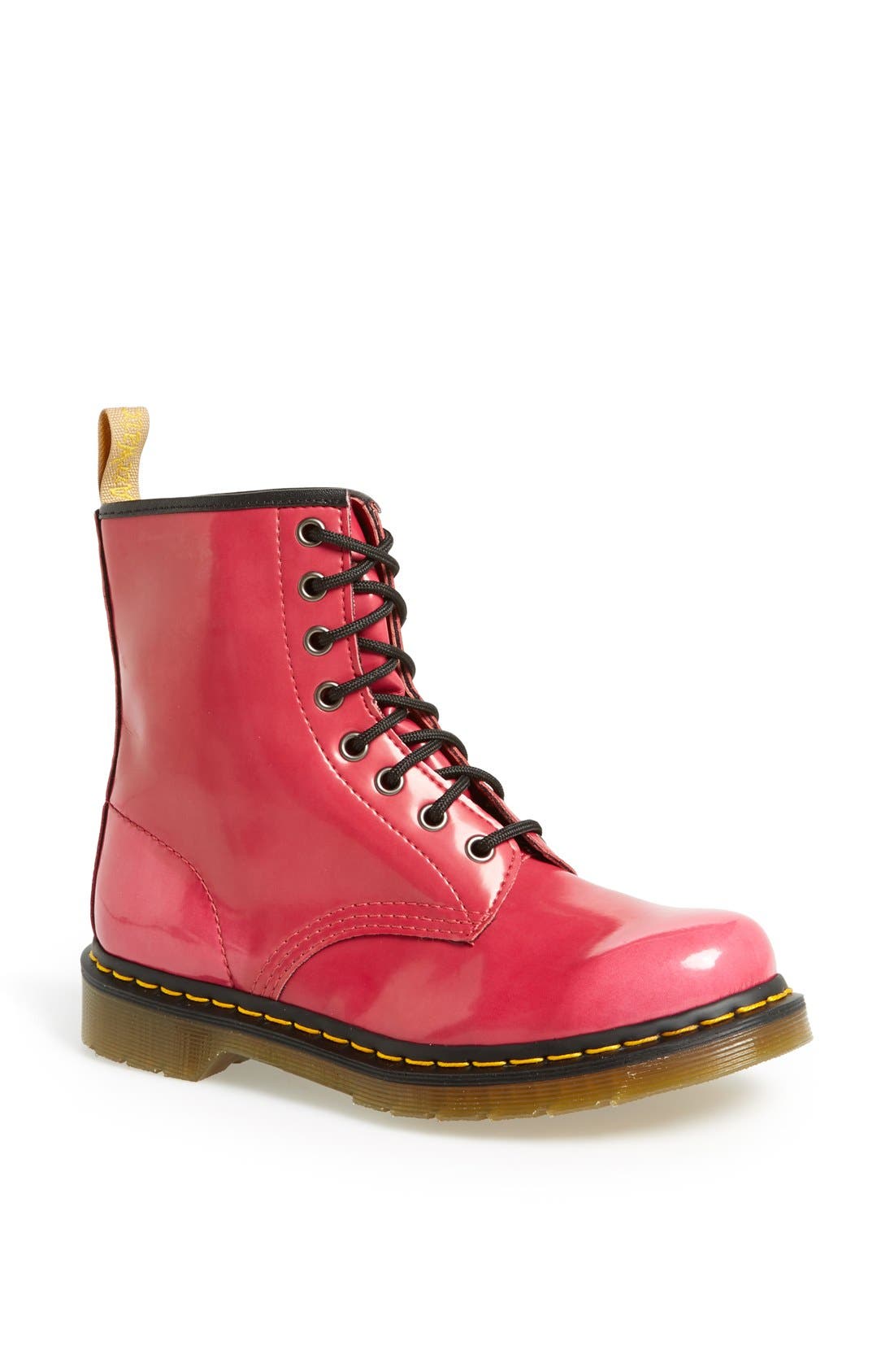 'Vegan 1460' Boot, Main, color, HOT PINK