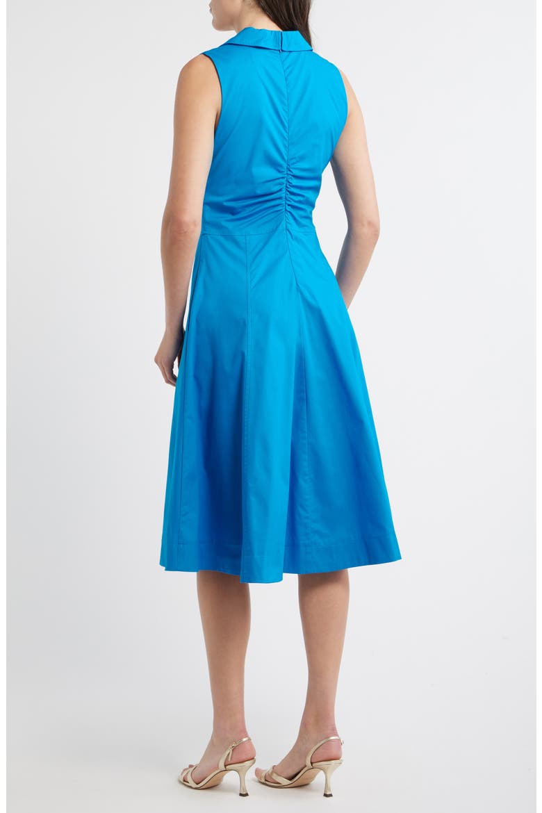 Ruched Sleeveless Dress, Alternate, color, BLUE JEWEL
