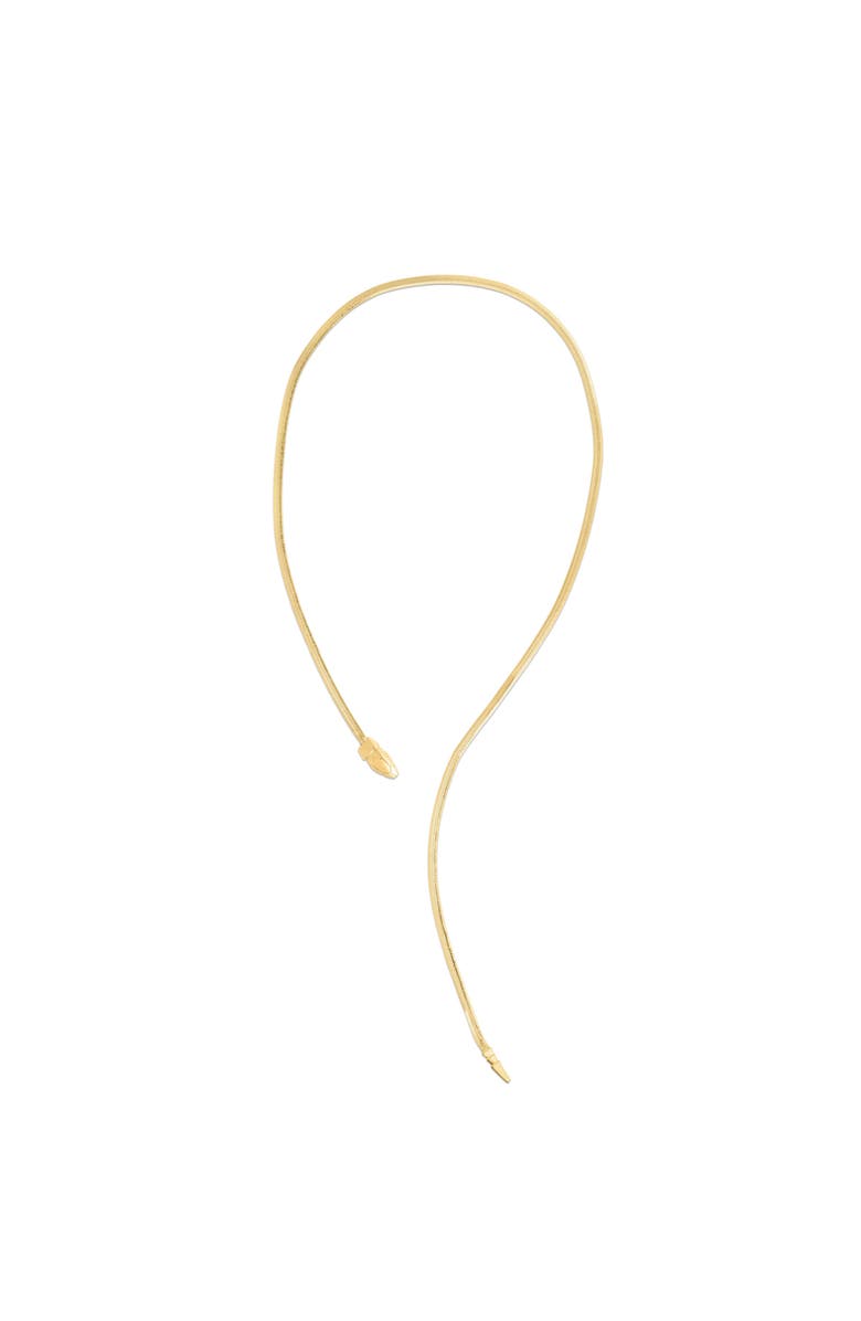 ALLUREZ Serpant with adjustable head clasp Pendant Necklace 14K, Main, color, Yellow Gold