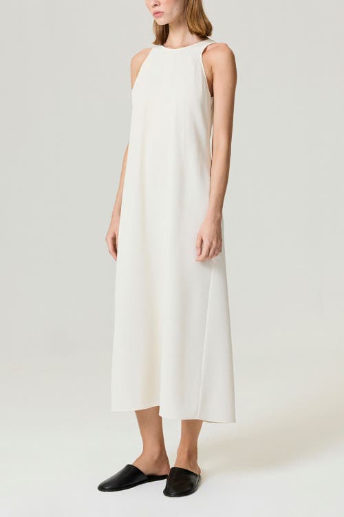 Nocturne Flowy Sleeveless Maxi Dress In White