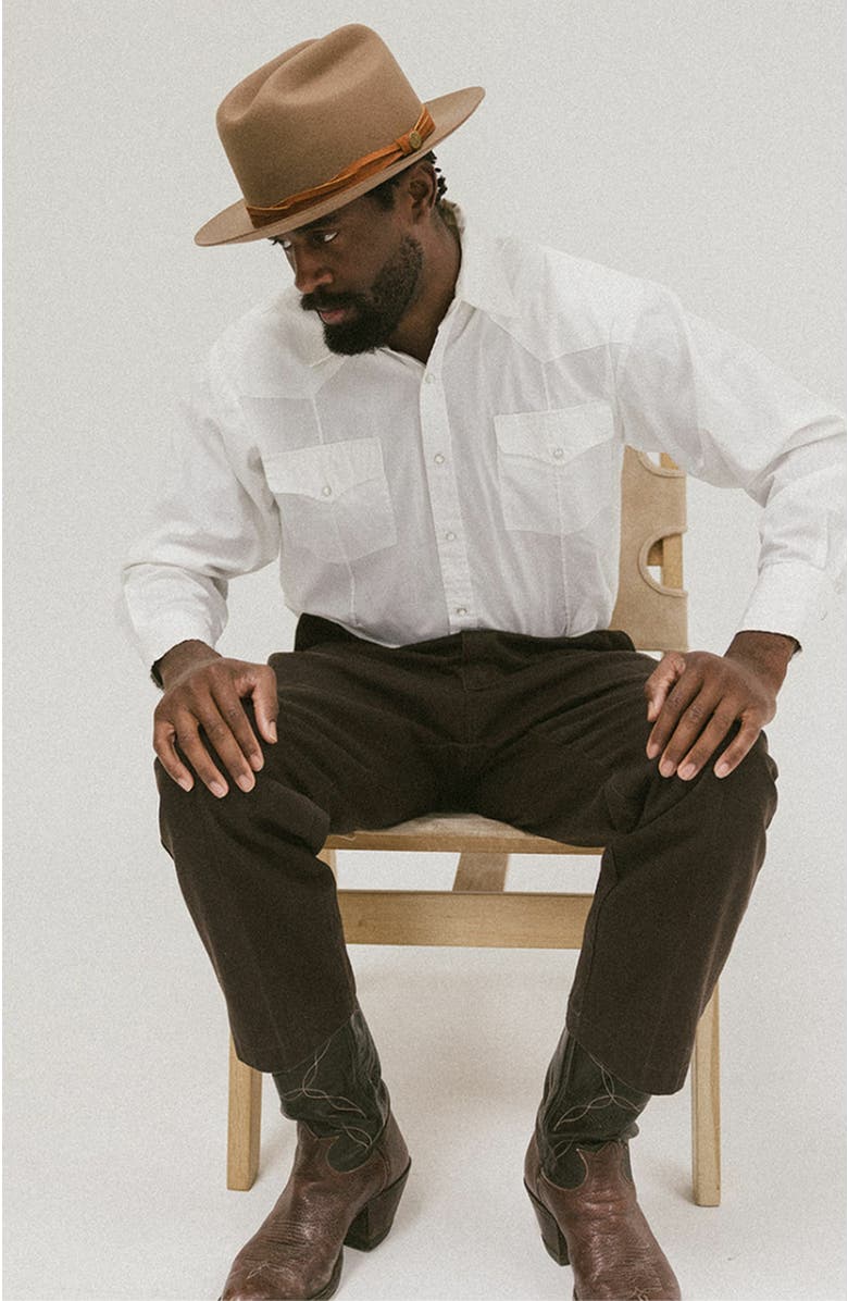 Two Roads Hat Co. Elliston Rancher Hat, Alternate, color, Brown