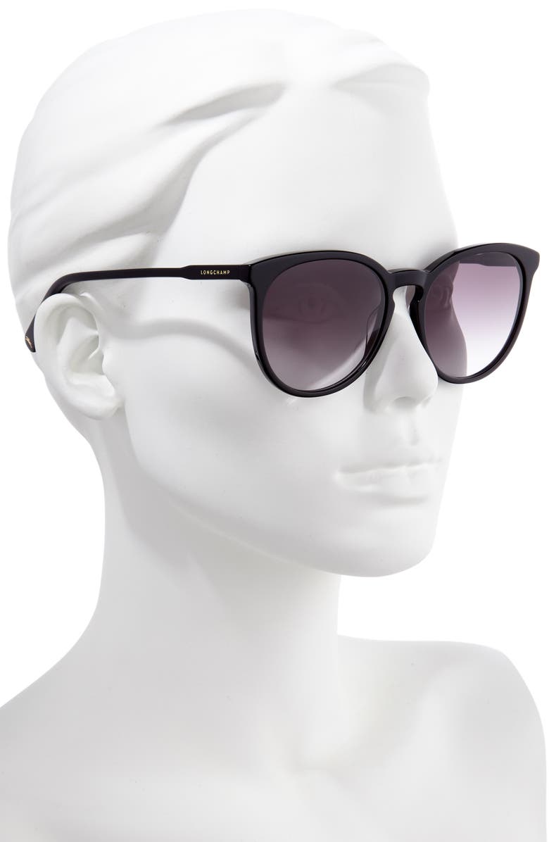 Longchamp 56mm Round Sunglasses, Alternate, color, 