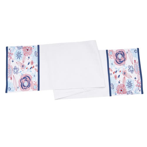 C & F Home C&f Home Patriotic Floral Table Runner 14" X 72" In Multi