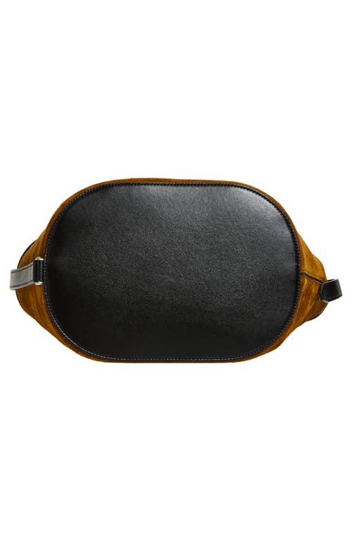 Proenza Schouler Brant Suede Bucket Bag In Green