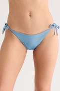 Vitamin A® Elle Metallic Side Tie Bikini Bottoms